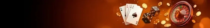 Franja con una mesa de casino en vivo iluminada